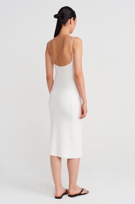 Mouwloze Bodycon Midi Jurk Met Cut-Out Detail - Image 2