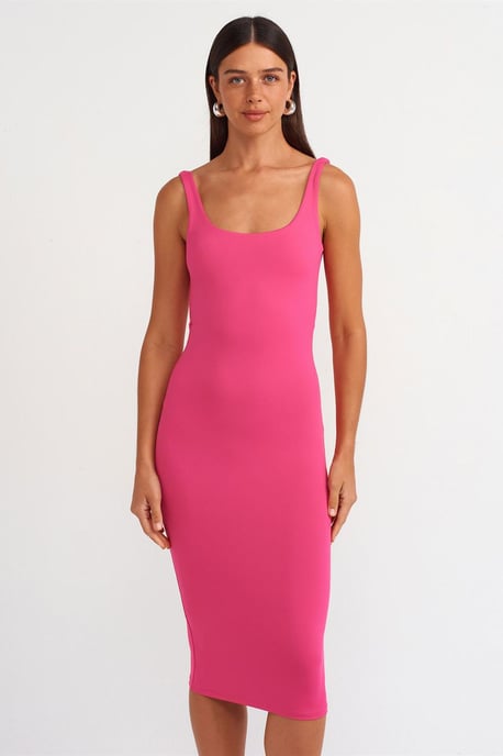 Mouwloze Bodycon Midi Jurk - Image 3
