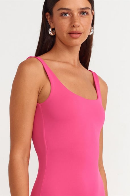 Mouwloze Bodycon Midi Jurk - Image 4