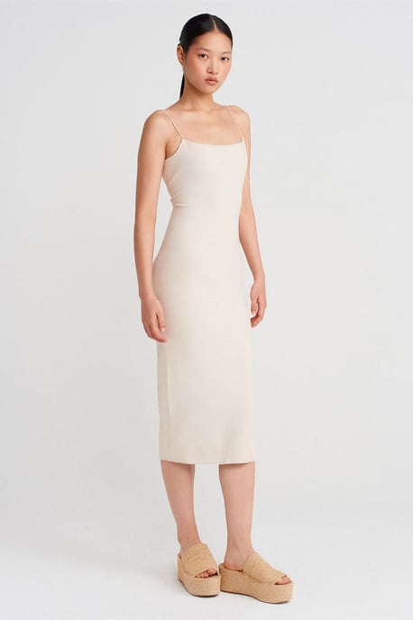 Mouwloos Bodycon Midi-jurk met Uitsnijdetails - Image 1