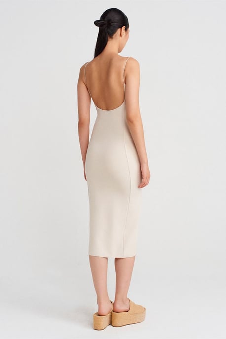 Mouwloos Bodycon Midi-jurk met Uitsnijdetails - Image 2