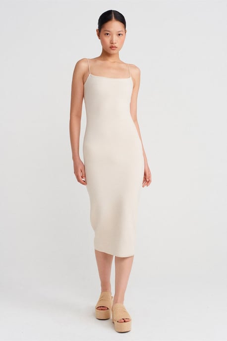 Mouwloos Bodycon Midi-jurk met Uitsnijdetails - Image 3