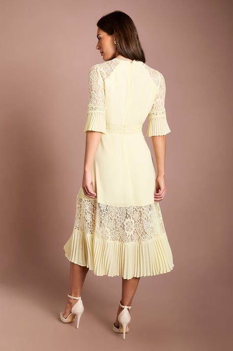 Lace Insert Midi Dress - Image 3