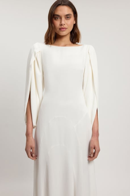 Satin Viscose Soft Midi Dress - Image 2