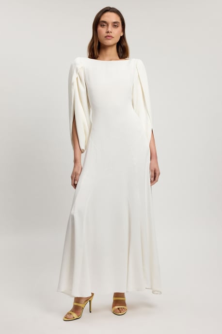Satin Viscose Soft Midi Dress - Image 5