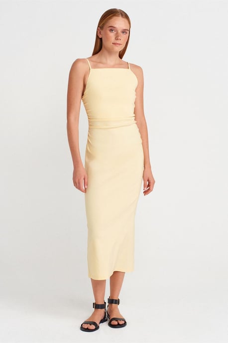 Mouwloze Bodycon Midi Jurk - Image 4