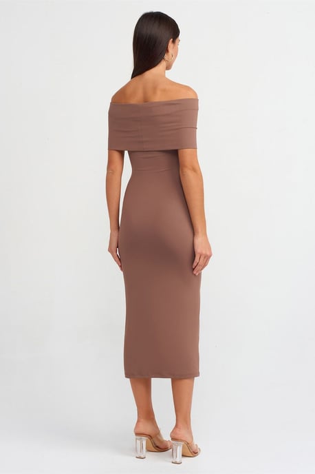 Off-Shoulder Bodycon Midi Dress - Image 2