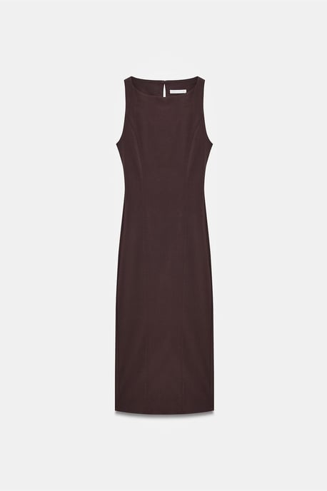 Mouwloze Midi Bodycon Jurk met Split - Image 5