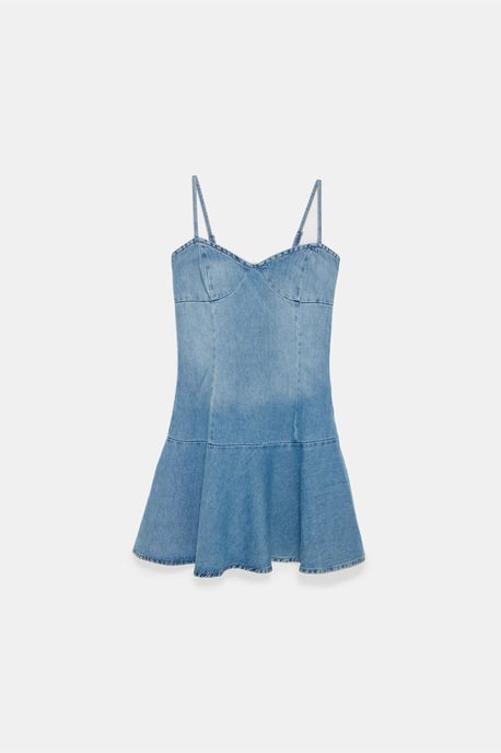 Mouwloze Denim Minijurk - Image 5
