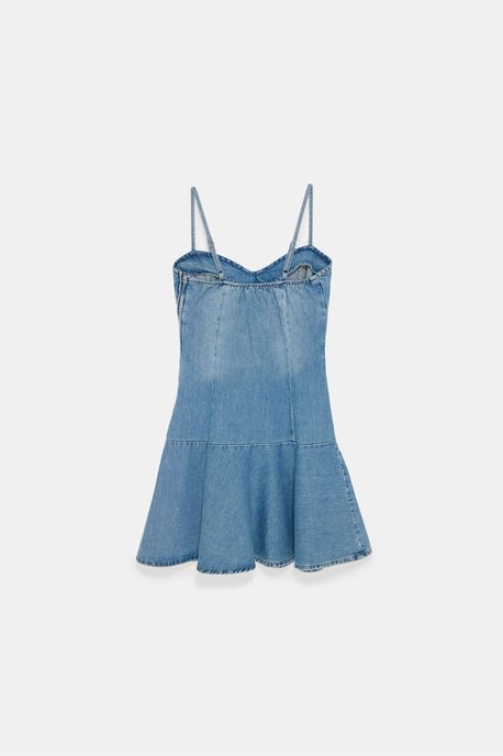 Mouwloze Denim Minijurk - Image 6