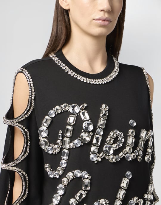 Mini T-Shirt Dress Crystal Waves Wave - Image 3