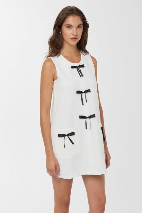 Bow Detailed Mini Dress - Image 3