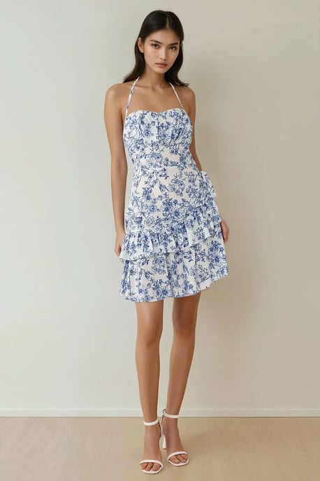 Bloemenpatroon Mini-jurk - Image 3