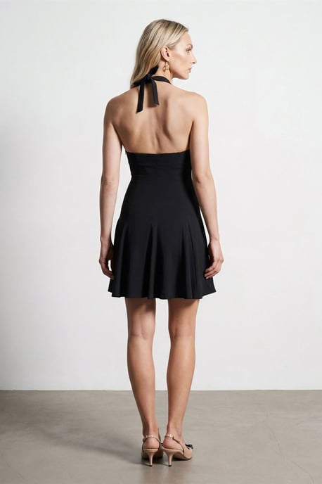 Halterneck Skater Minidress - Image 2