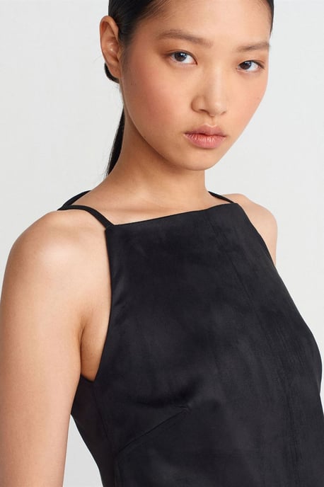 Mouwloze Mini Jurk Met Rits - Image 3