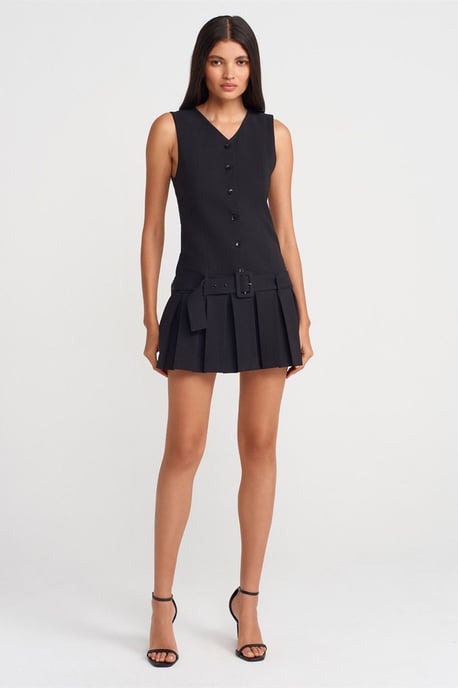 Aansluitende Mini-jurk met Ceintuur - Image 4