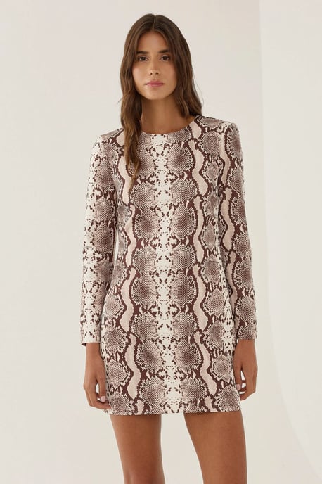 Patterned Mini Dress - Image 1