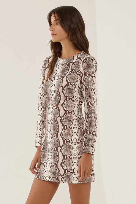 Patterned Mini Dress - Image 4