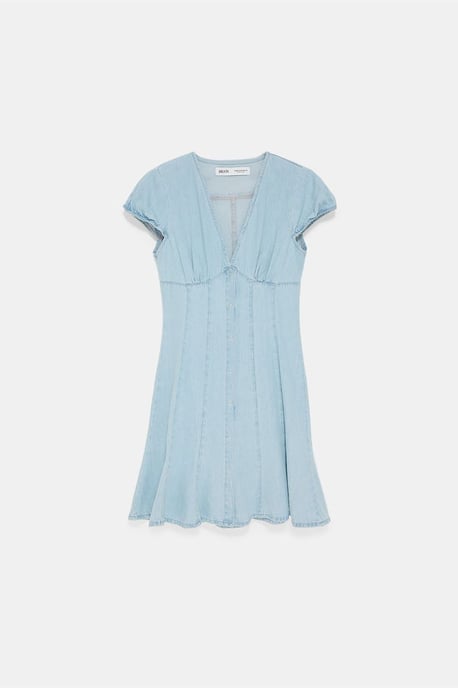 Mini Denim A-linje Klänning - Image 5