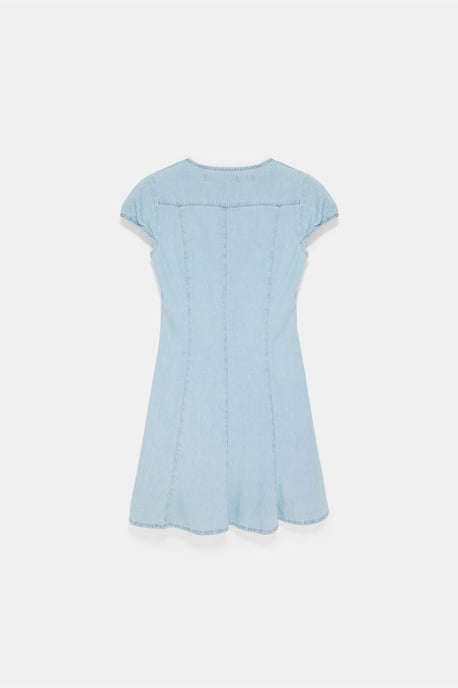 Mini Denim A-linje Klänning - Image 6