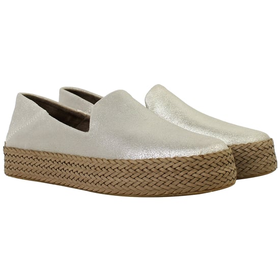 Toms Carolina Womens Silver Espadrilles - Image 2