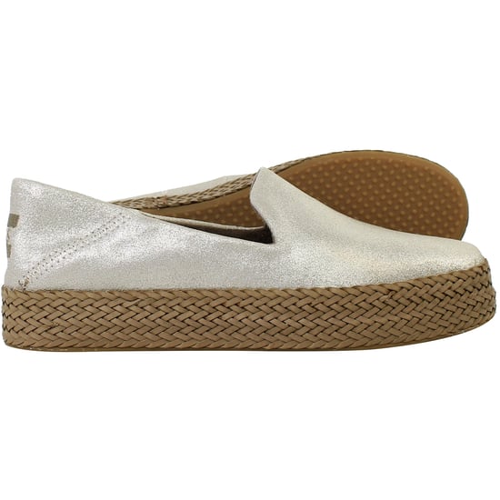 Toms Carolina Womens Silver Espadrilles - Image 4