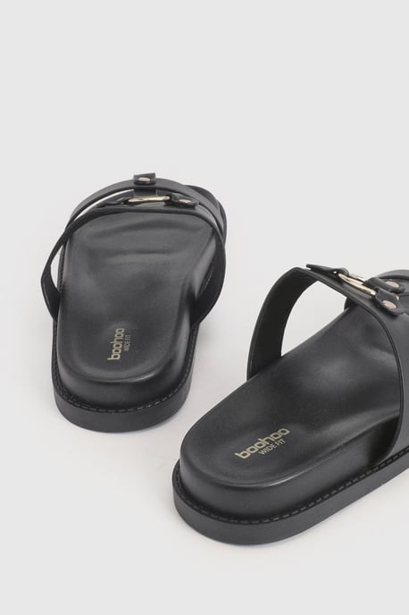 Wide Fit T Bar Chunky Sandals - Image 3