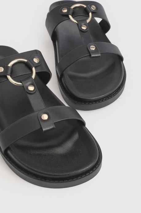 Wide Fit T Bar Chunky Sandals - Image 4