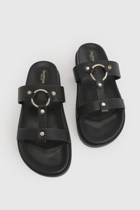 Wide Fit T Bar Chunky Sandals - Image 5
