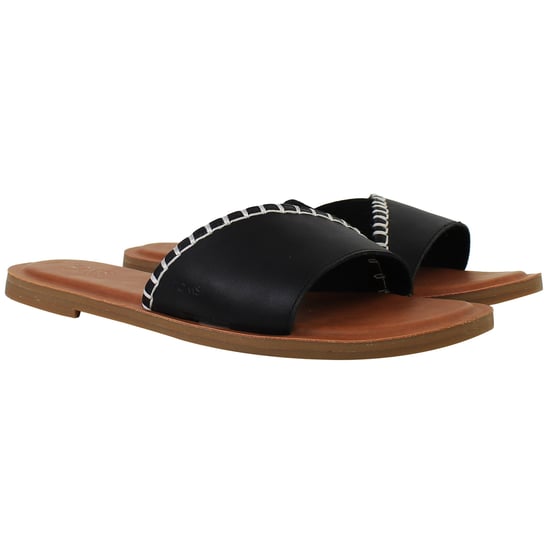 Toms Shea Womens Black Sliders - Image 2