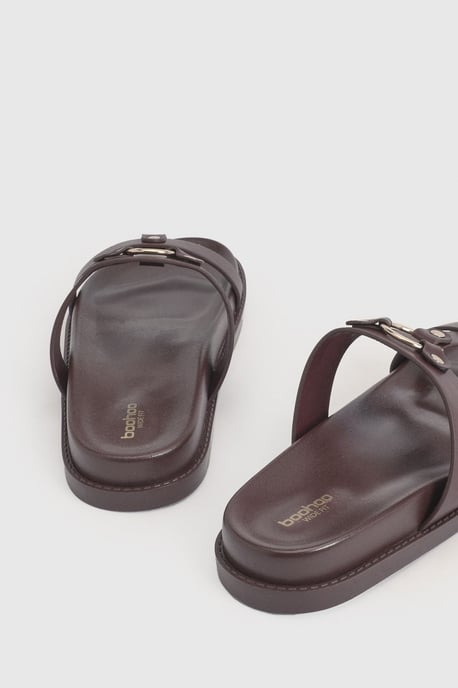 Wide Fit T Bar Chunky Sandals - Image 3