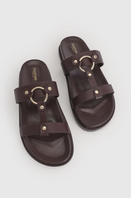 Wide Fit T Bar Chunky Sandals - Image 5