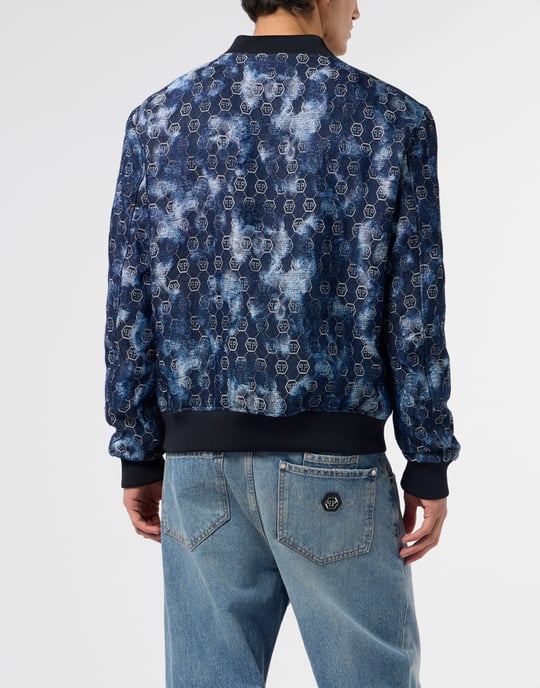 Jacquard Denim Bomber Monogram - Image 5