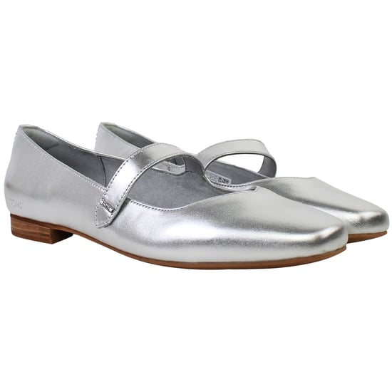 Toms Bianca Womens Silver Shoes - Image 2