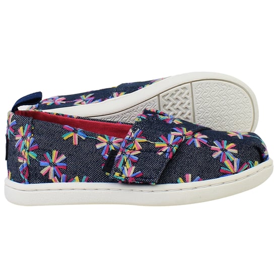 Toms Alpargata Kids Navy Plimsolls - Image 4