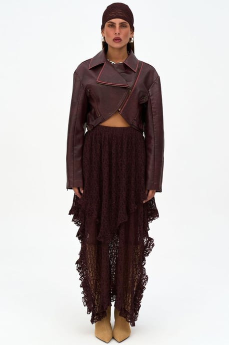 Carnas Faux Leather Jas - Image 2