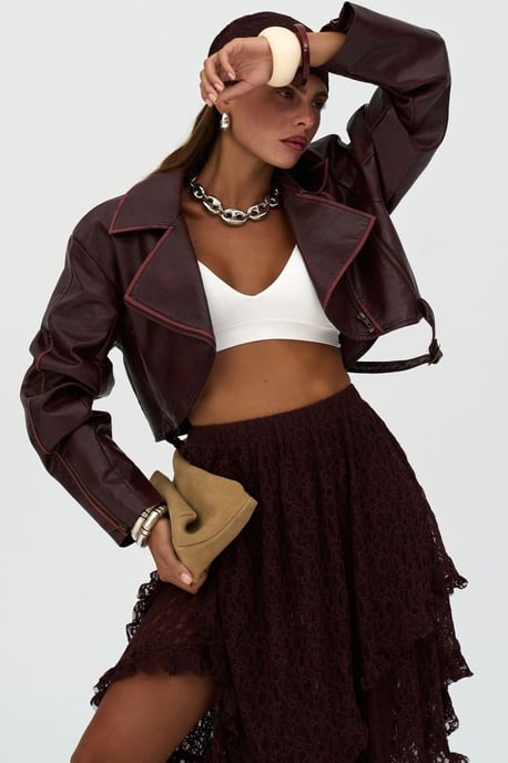 Carnas Faux Leather Jas - Image 3