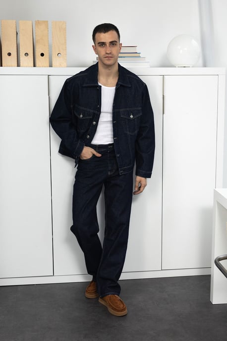 Jeansjacka med fickor - Image 4