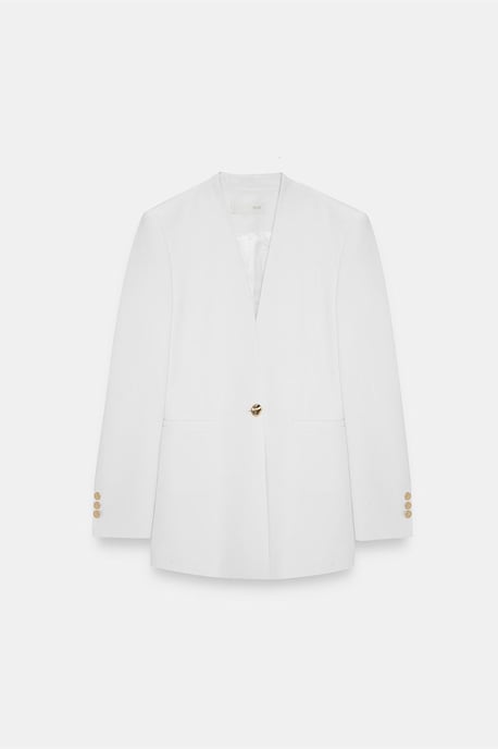 Kvinnors Slim Fit Crepe Blazerjacka - Image 5
