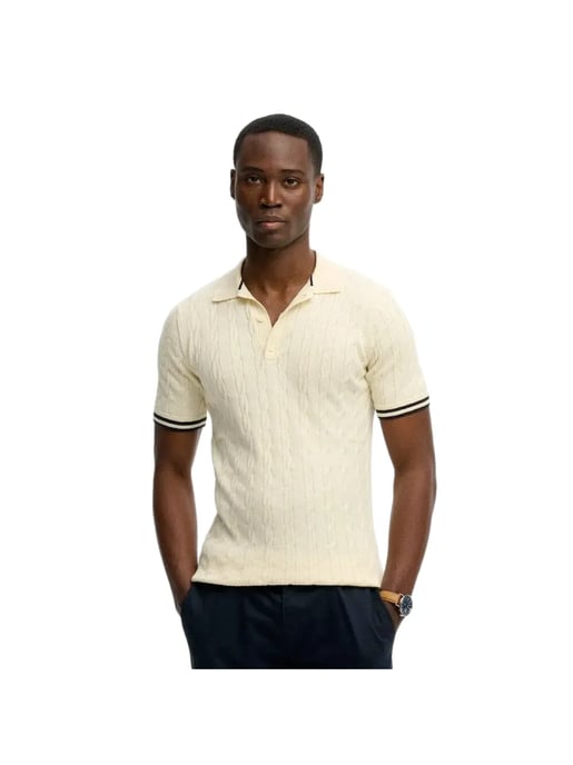 Superdry gebreide poloshirt voor heren - Image 1