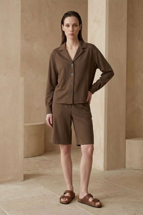 Skjorta och Shorts-set i Bomullspoplin - Image 2