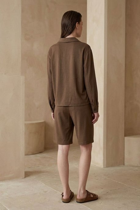 Skjorta och Shorts-set i Bomullspoplin - Image 5