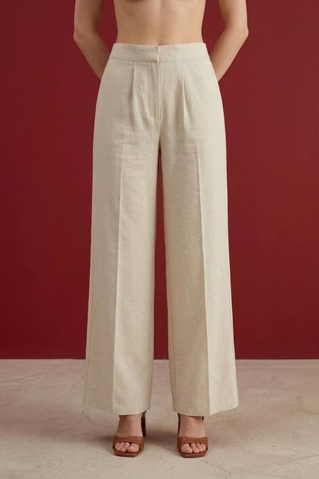 Katoenen Co-ord Set met Strikdetail - Image 5