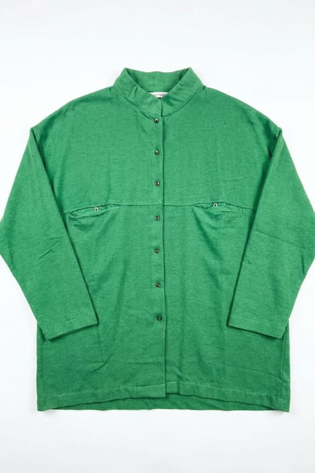 Oversized Linnenmix Lange Mouw Shirt - Image 3