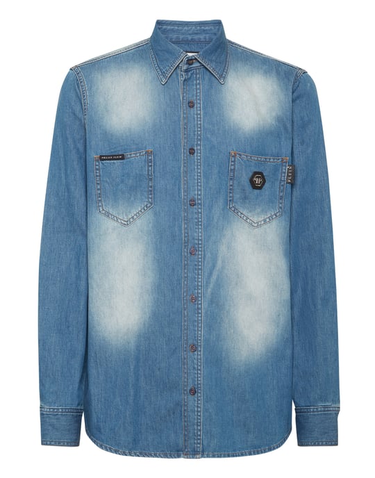 Denim Shirt Skull&Bones - Image 1