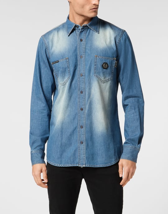 Denim Shirt Skull&Bones - Image 2