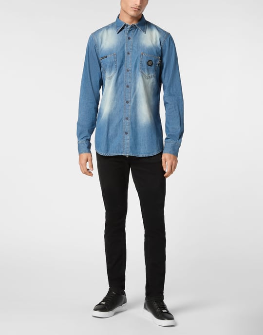 Denim Shirt Skull&Bones - Image 4