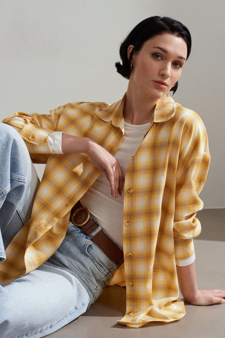 Overmaatse Ruit Langsleeve Shirt - Image 1