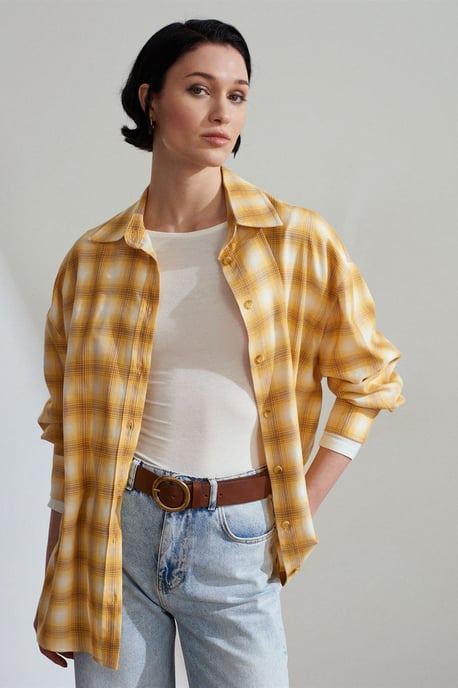 Overmaatse Ruit Langsleeve Shirt - Image 3