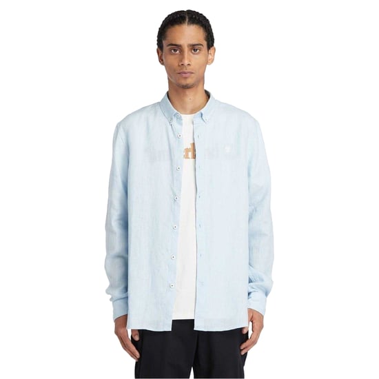 Timberland Heren Linnen Relaxed Fit Overhemd (Skyway) - Image 1